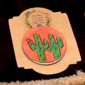 Hand-tooled Leather Phone Grip